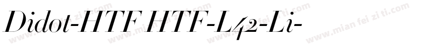 Didot-HTF HTF-L42-Li字体转换